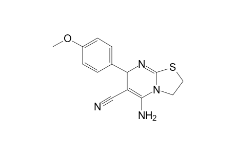 7-(p-Methoxyphenyl)-5-aminothiazolidino[3,2-a]pyrimidine-6-carbonitrile