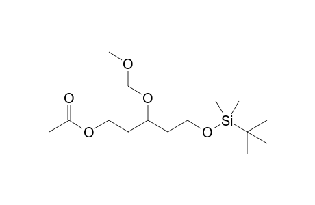 5-[(t-Butyldimethylsilyl)oxy]-3-(methoxymethoxy)pentan-1-ol - acetate