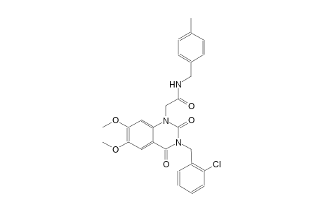 2-(3-(2-chlorobenzyl)-6,7-dimethoxy-2,4-dioxo-3,4-dihydro-1(2H)-quinazolinyl)-N-(4-methylbenzyl)acetamide