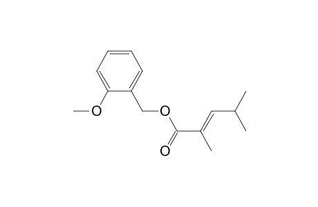 2-Pentenoic acid, 2,4-dimethyl-, (2-methoxyphenyl)methyl ester, (E)-