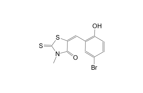 (5E)-5-(5-bromo-2-hydroxybenzylidene)-3-methyl-2-thioxo-1,3-thiazolidin-4-one