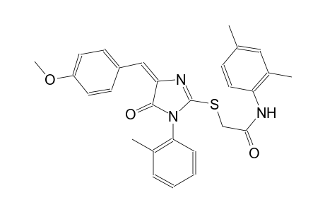 N-(2,4-dimethylphenyl)-2-{[(4E)-4-(4-methoxybenzylidene)-1-(2-methylphenyl)-5-oxo-4,5-dihydro-1H-imidazol-2-yl]sulfanyl}acetamide