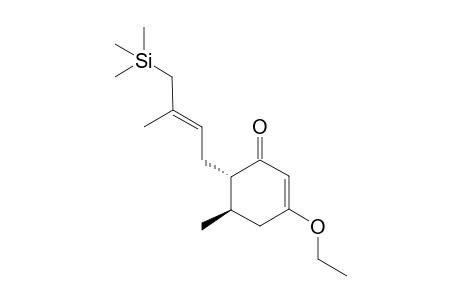 3-Ethoxy-5-methyl-6-[3'-methyl-4'-(trimethylsilyl)-2'-butenyl]-2-cyclohexen-1-one