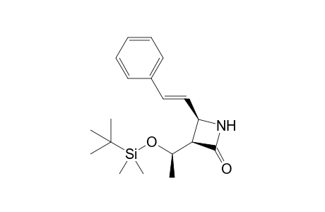(1'R*,3R'*,4R*)-3-[1'-(tert-Butyldimethylsilyloxy)ethyl]-4-(2'-phenylethenyl)azetidin-2-one