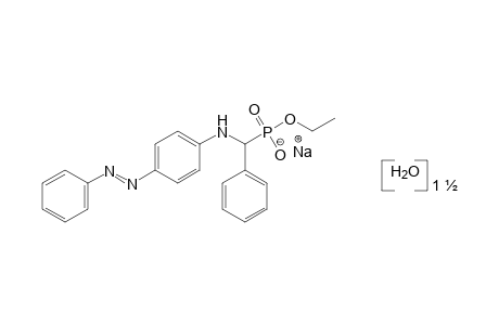 {alpha-[p-(PHENYLAZO)ANILINO]BENZYL}PHOSPHONIC ACID, MONOETHYL ESTER, SODIUM SALT, SESQUIHYDRATE