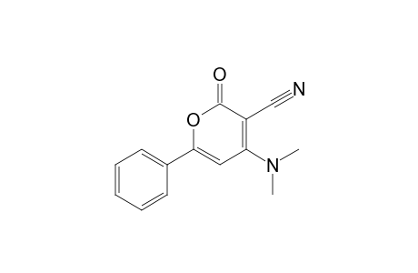 4-(dimethylamino)-2-keto-6-phenyl-pyran-3-carbonitrile