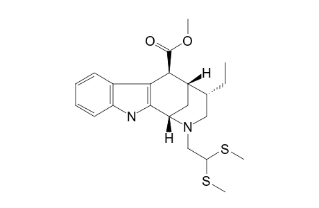METHYL-2-[2,2-BIS-(METHYLTHIO)-ETHYL]-4-ALPHA-ETHYL-1,2,3,4,5,6-HEXAHYDRO-1,5-METHANOAZOCINO-[3,4-B]-INDOLE-6-BETA-CARBOXYLATE