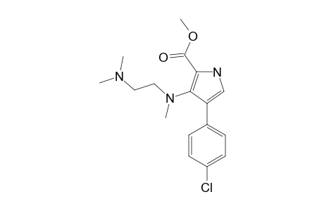 4-(4-chlorophenyl)-3-(2-dimethylaminoethyl-methyl-amino)-1H-pyrrole-2-carboxylic acid methyl ester