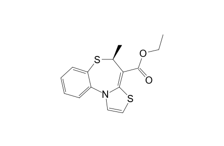 4-ETHOXYCARBONYL-5-METHYL-5H-THIAZOLO-[2,3-D]-[1,5]-BENZOTHIAZEPINE