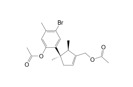Phenol, 2-[3-[(acetyloxy)methyl]-1,2-dimethyl-3-cyclopenten-1-yl]-4-bromo-5-m ethyl-, acetate, (1R-cis)-