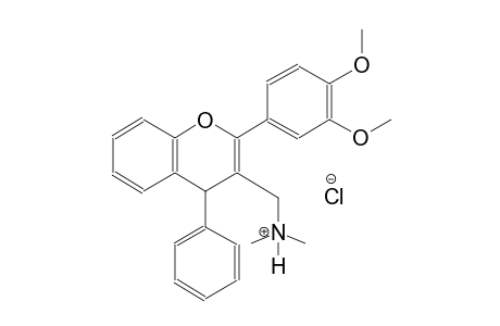 [2-(3,4-dimethoxyphenyl)-4-phenyl-4H-chromen-3-yl]-N,N-dimethylmethanaminium chloride