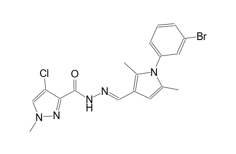 N'-{(E)-[1-(3-bromophenyl)-2,5-dimethyl-1H-pyrrol-3-yl]methylidene}-4-chloro-1-methyl-1H-pyrazole-3-carbohydrazide