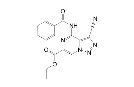 Tautomer B [Ethyl 1-Cyano-8-benzoylamino[1,2,3]triazolo[1,5-a]pyrazine-6-carboxylate]