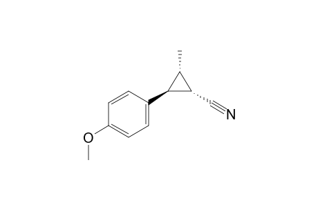 (1S,2S,3S)-2-(4-methoxyphenyl)-3-methylcyclopropane-1-carbonitrile