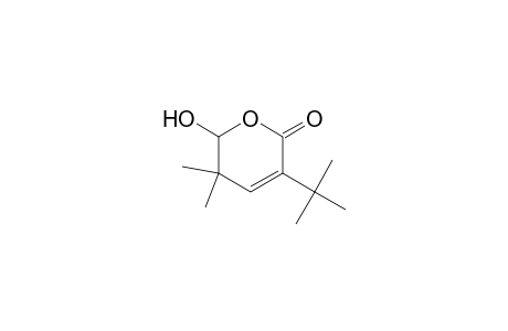 2H-Pyran-2-one, 3-(1,1-dimethylethyl)-5,6-dihydro-6-hydroxy-5,5-dimethyl-