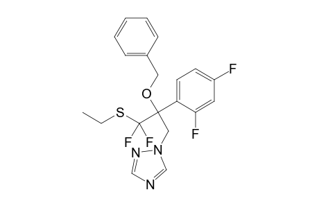 1-[2-(2,4-difluorophenyl)-3-(ethylthio)-3,3-difluoro-2-phenylmethoxypropyl]-1,2,4-triazole