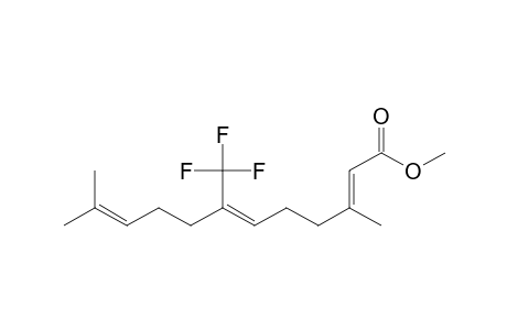 2,6,10-Dodecatrienoic acid, 3,11-dimethyl-7-(trifluoromethyl)-, methyl ester, (E,Z)-