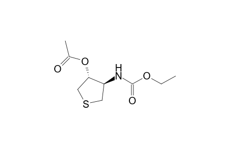 trans-3-acetoxy-4-ethoxycarbonylamino-1-thia-cyclopentane