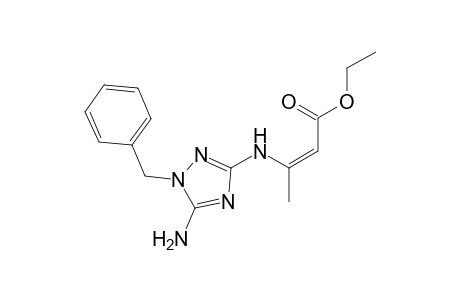 (Z)-ethyl 3-(5-amino-1-benzyl-1H-1,2,4-triazol-3-ylamino)-but-2-enoate