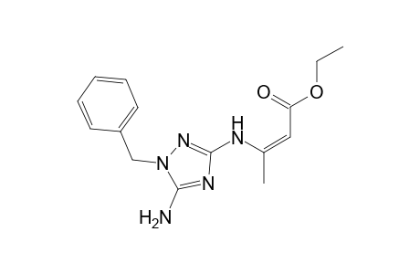 (Z)-ethyl 3-(5-amino-1-benzyl-1H-1,2,4-triazol-3-ylamino)-but-2-enoate