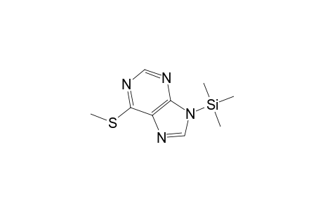 9H-Purine, 6-(methylthio)-9-(trimethylsilyl)-