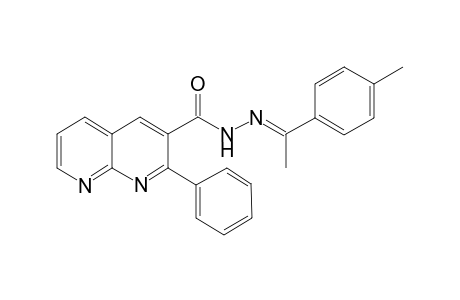 p-Methylacetophenone 2-phenyl-1,8-naphthyridin-3-carbonyl]hydrazone