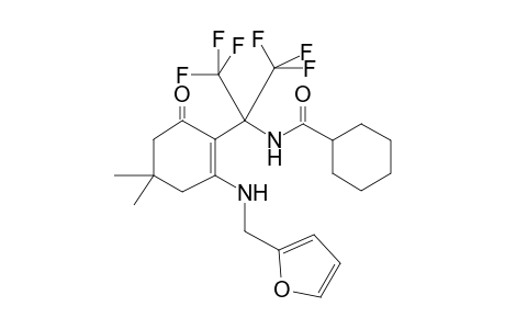 N-(1,1,1,3,3,3-hexafluoro-2-{2-[(furan-2-ylmethyl)amino]-4,4-dimethyl-6-oxocyclohex-1-en-1-yl}propan-2-yl)cyclohexanecarboxamide