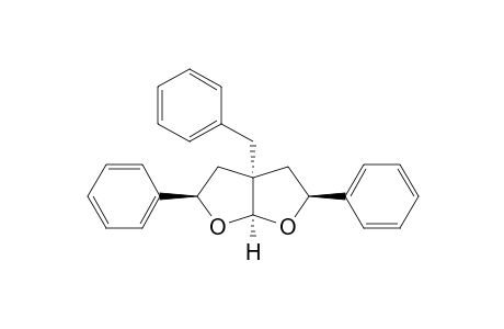 (2.beta.,3a.alpha.,5.beta.,6a.alpha.)-3a-Benzyl-2,5-diphenyl-2,3,3a,4,5,6a-hexahydrofuro[2,3-b]furan