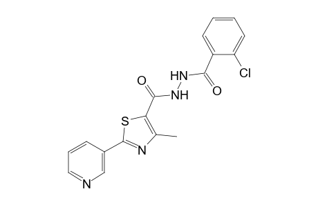 1-(o-chlorobenzyl)-2-{[4-methyl-2-(3-pyridyl)-5-thiazolyl]carbonyl}hydrazine