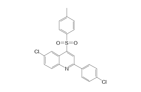 6-Chloro-2-(4-chlorophenyl)-4-(4-methylphenyl)sulfonylquinoline