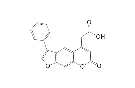2-(7-keto-3-phenyl-furo[3,2-g]chromen-5-yl)acetic acid