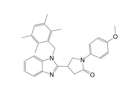 1-(4-methoxyphenyl)-4-[1-(2,3,5,6-tetramethylbenzyl)-1H-benzimidazol-2-yl]-2-pyrrolidinone