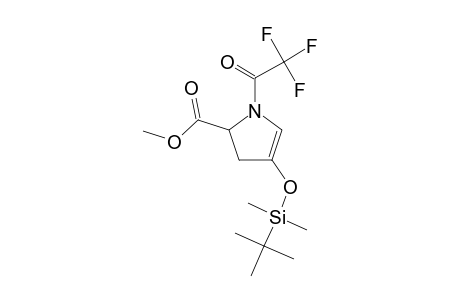 Pyrrole-2-carboxylic acid, 2,3-dihydro-4-(tert-butyldimethylsilyl)oxy-1-trifluoroacetyl-, methyl ester