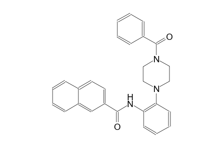 N-[2-(4-benzoyl-1-piperazinyl)phenyl]-2-naphthamide