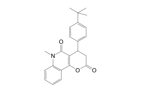 2H-Pyrano[3,2-c]quinoline-2,5(3H)-dione, 4-[4-(1,1-dimethylethyl)phenyl]-4,6-dihydro-6-methyl-