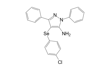 4-((4-Chlorophenyl)selanyl)-1,3-diphenyl-1H-pyrazol-5-amine