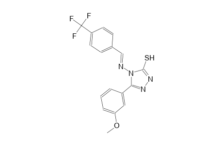 5-(3-methoxyphenyl)-4-({(E)-[4-(trifluoromethyl)phenyl]methylidene}amino)-4H-1,2,4-triazole-3-thiol