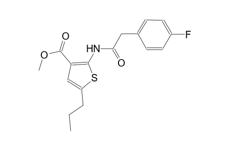 methyl 2-{[(4-fluorophenyl)acetyl]amino}-5-propyl-3-thiophenecarboxylate