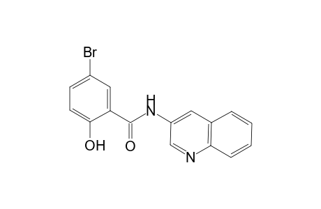 Benzamide, 5-bromo-2-hydroxy-N-(3-quinolyl)-