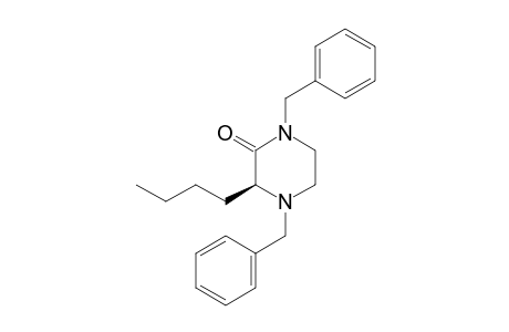 1,4-Dibenzyl-(S)-3-butyl-2-piperazinone