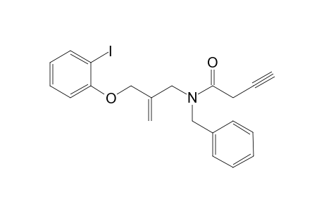 2-Iodophenyl 2-methylene-3-[N-(1-oxobut-3-ynyl)-N-benzylamido]propyl ether