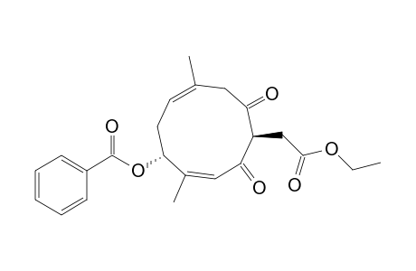 3,7-Cyclodecadiene-1-acetic acid, 5-(benzoyloxy)-4,8-dimethyl-2,10-dioxo-, ethyl ester, [1R-(1R*,3Z,5R*,7E)]-