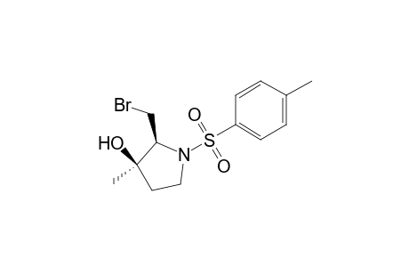 3-Pyrrolidinol, 2-(bromomethyl)-3-methyl-1-[(4-methylphenyl)sulfonyl]-, cis-