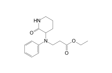 3-[N-(2-Ethoxycarbonylethyl)-N-phenyl]aminopiperidin-2-one