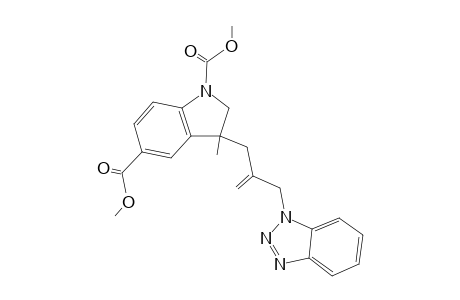 3-[2-(1-benzotriazolylmethyl)prop-2-enyl]-3-methyl-2H-indole-1,5-dicarboxylic acid dimethyl ester