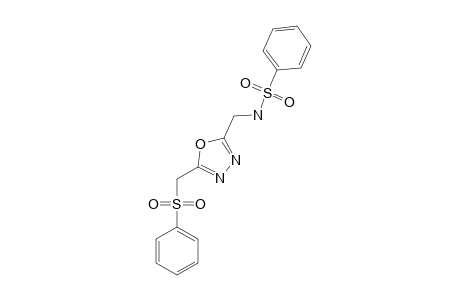 2-PHENYLSULFONYLAMINOMETHYL-5-PHENYLSULFONYLMETHYL-1,3,4-OXADIAZOLE
