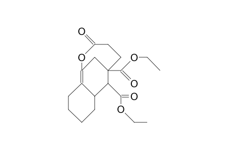 cis-8,9-Dicarboethoxy-13-oxa-tricyclo(7.4.1.0/2,7/)tetradec-1-en-12-one