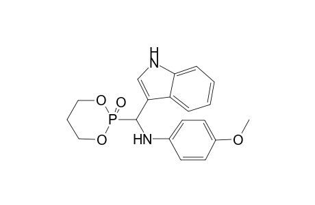 1,3,2-Dioxaphosphorinane, 2-(3-indolyl)(4-methoxyphenylamino)methyl-, 2-oxide