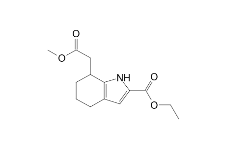 Ethyl 7-methoxycarbonylmethyl-4,5,6,7-tetrahydro-1H-indole-2-carboxylate