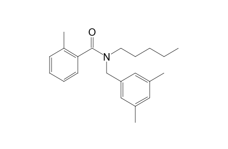 Benzamide, 2-methyl-N-(3,5-dimethylbenzyl)-N-pentyl-
